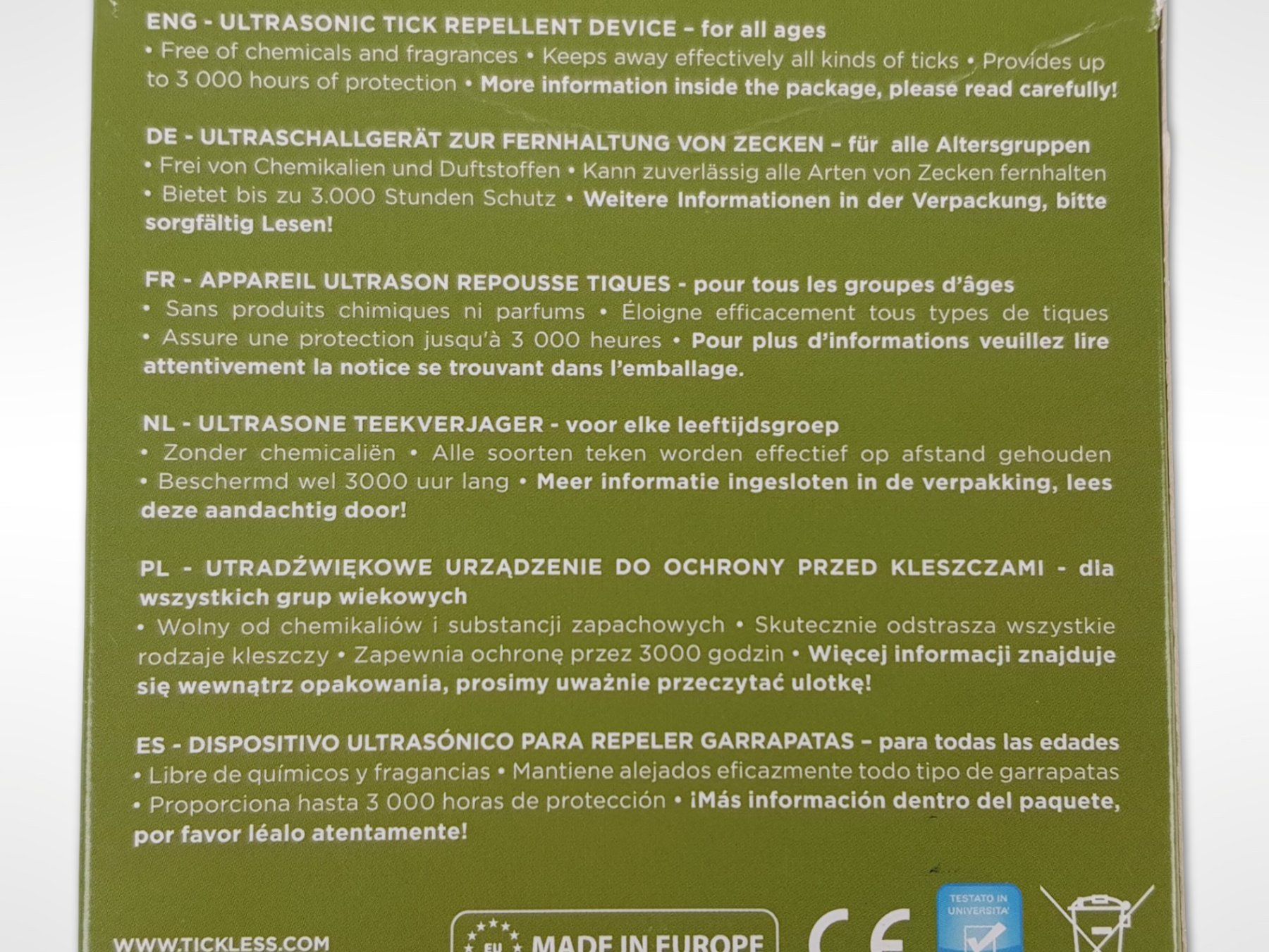 Prodotti per la cura & articoli per la pulizia: TICKLESS Zeckenschutz – Usato da Suhr venduto da Restwert_Suhr 5