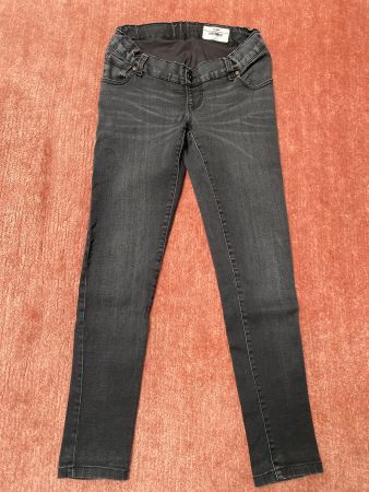 Umstandshose, Denim strech, schwarz, Gr.29, Marke Love4Wait