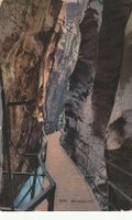 Meiringen-Aareschlucht -Karte gelaufen 1926