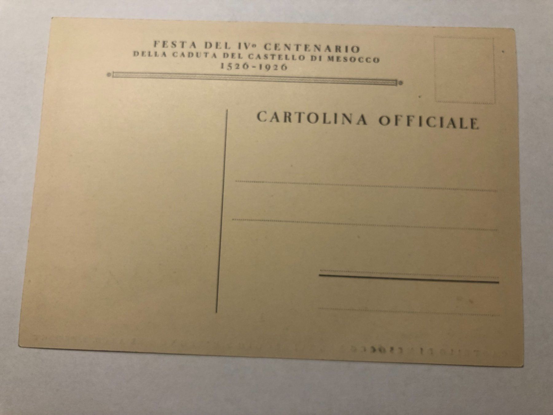 Cartoline postali: Castello di Mesocco 16. Jahrhundert E. Probst – Usato da Pfäffikon ZH venduto da Waltoversand 1