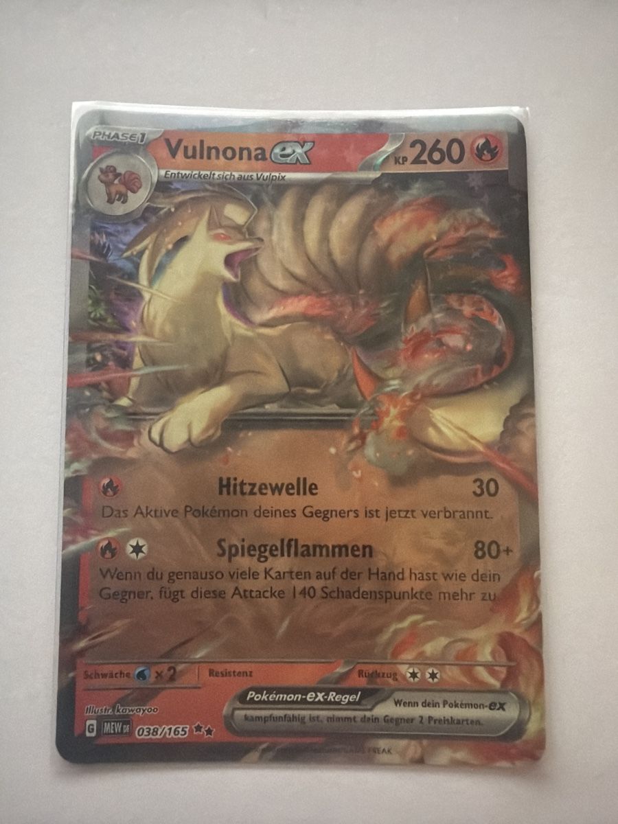 Pokémon Carte collezionabili: Vulnona EX/ 151/ 038-165 – Nuovo (secondo la descrizione) da Tafers venduto da TCG911