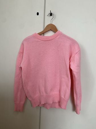 Rosa Strickpullover, Gr. S - Perfekt für den Frühling! 