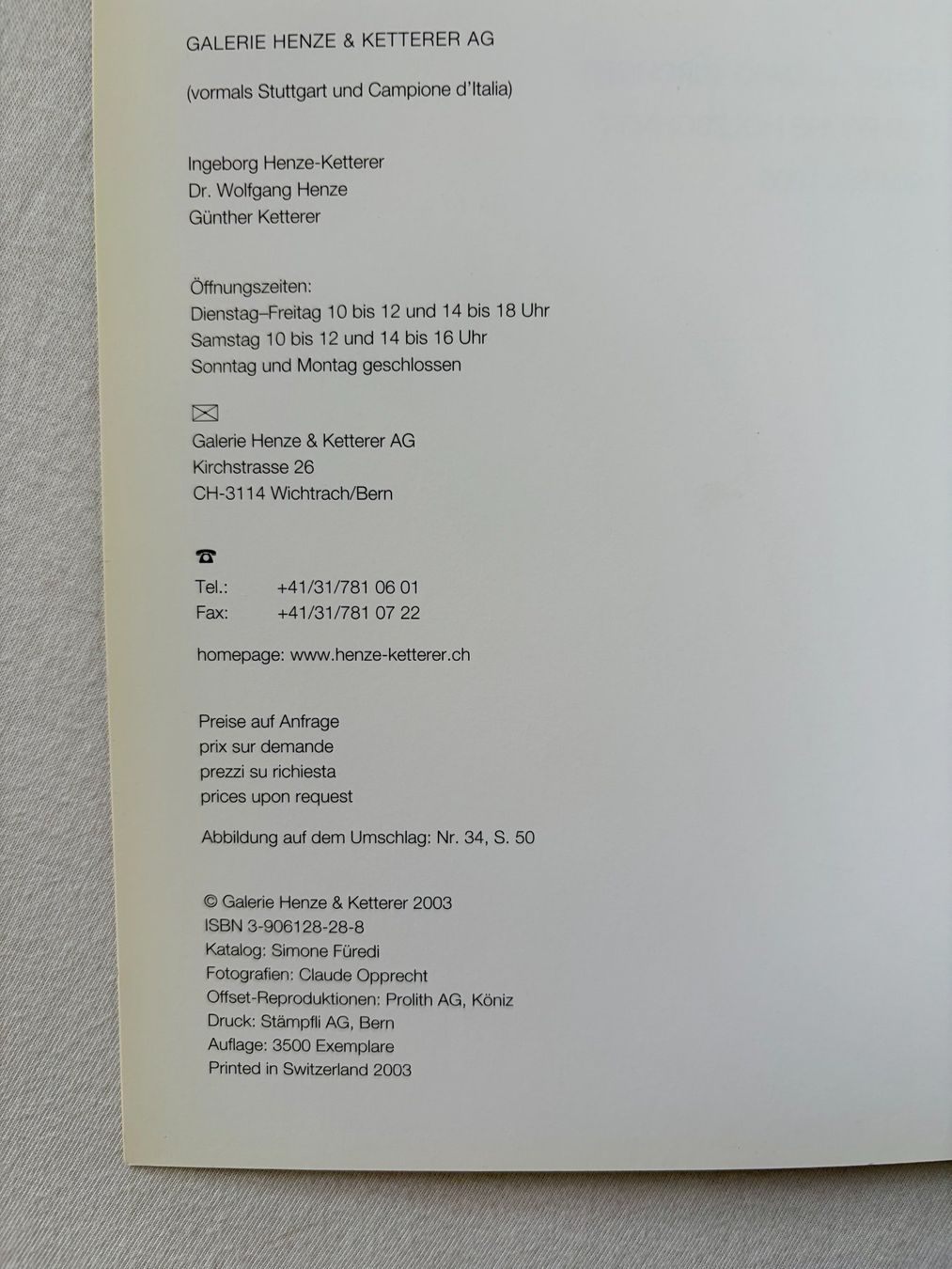Bücher: Ernst Ludwig Kirchner, Katalog – Gebraucht aus Regensdorf von JoergR 2