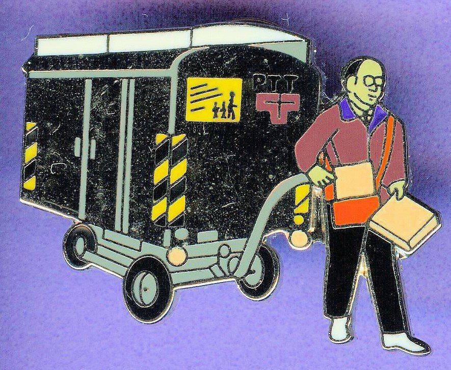 Placchette & Badge: PTT  Pöstler mit Elektrowagen – Usato da Winterthur venduto da Sammleroase
