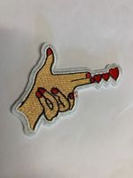 Gun Hand Badge / Aufnäher
