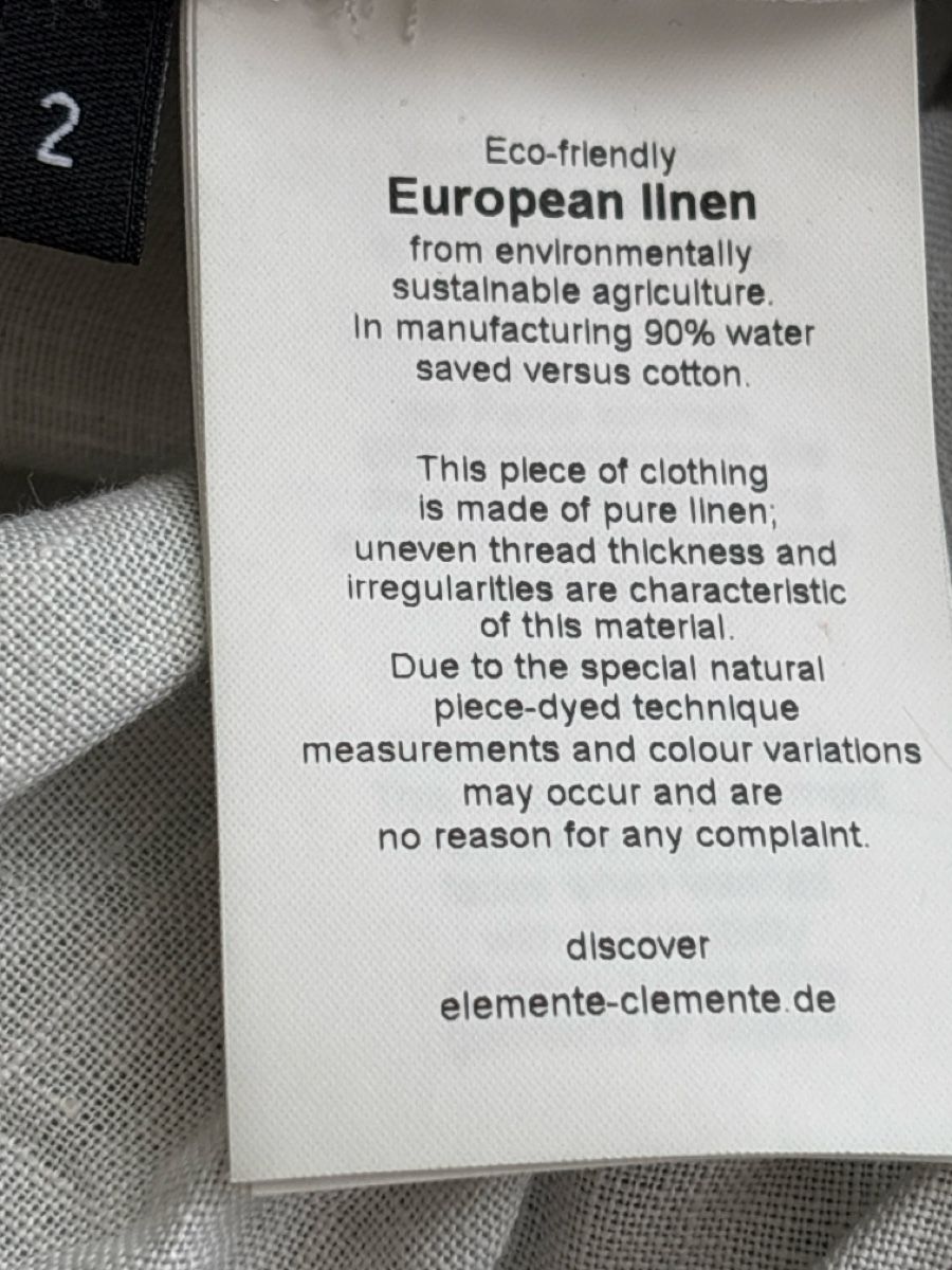 Element Pantaloni: Edle Leinenhose von Elemente Clemente ! – Usato da Nebikon venduto da Draga25 7