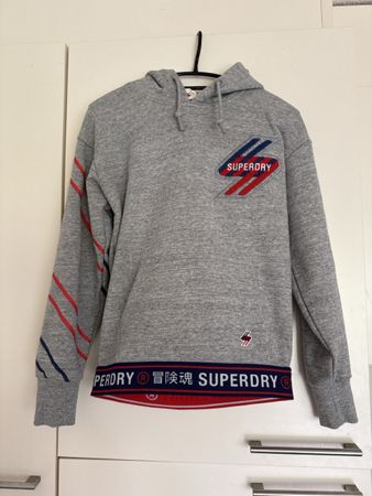 Superdry Hoodie Grau, Gr. 36 - Ideal für den Übergang