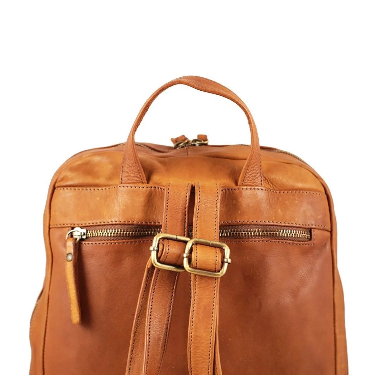 Zaini: Lederrucksack groß Milano - Farbe: Honig – Nuovo e nell'imballaggio originale da Wittenbach venduto da WWW.DRILUBAGS.CH 2