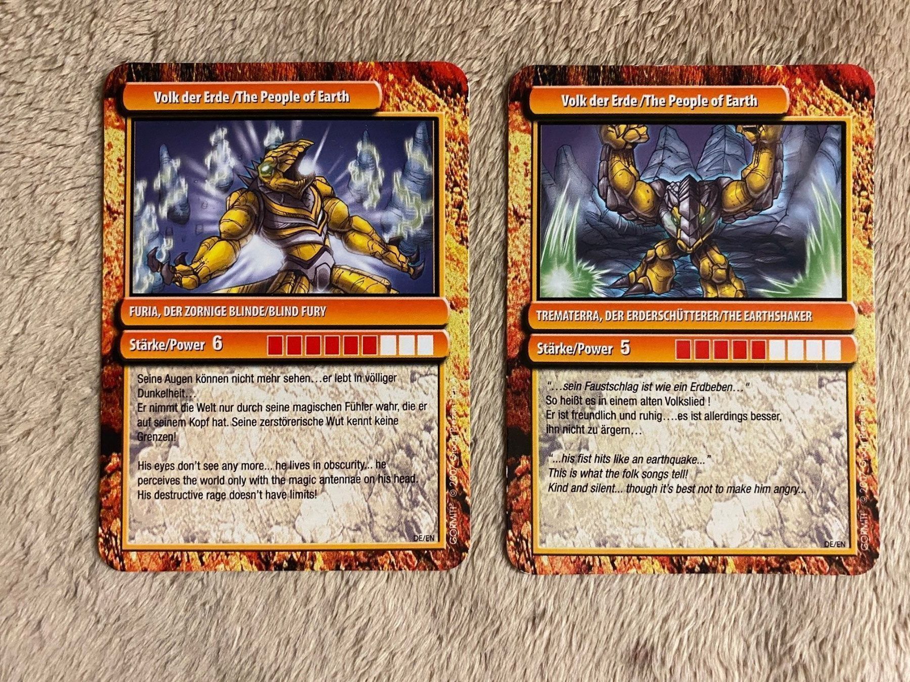 Giochi: Gormiti Volk der Erde Karten – Usato da Kastanienbaum venduto da Muenchnerkindl1