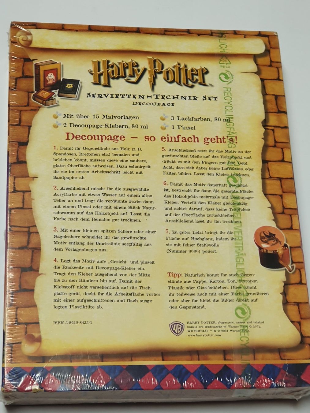 Servietten: Harry Potter OVP / Servietten Technik Set – Neu und originalverpackt aus Oberdorf BL von BaldenEagle 1