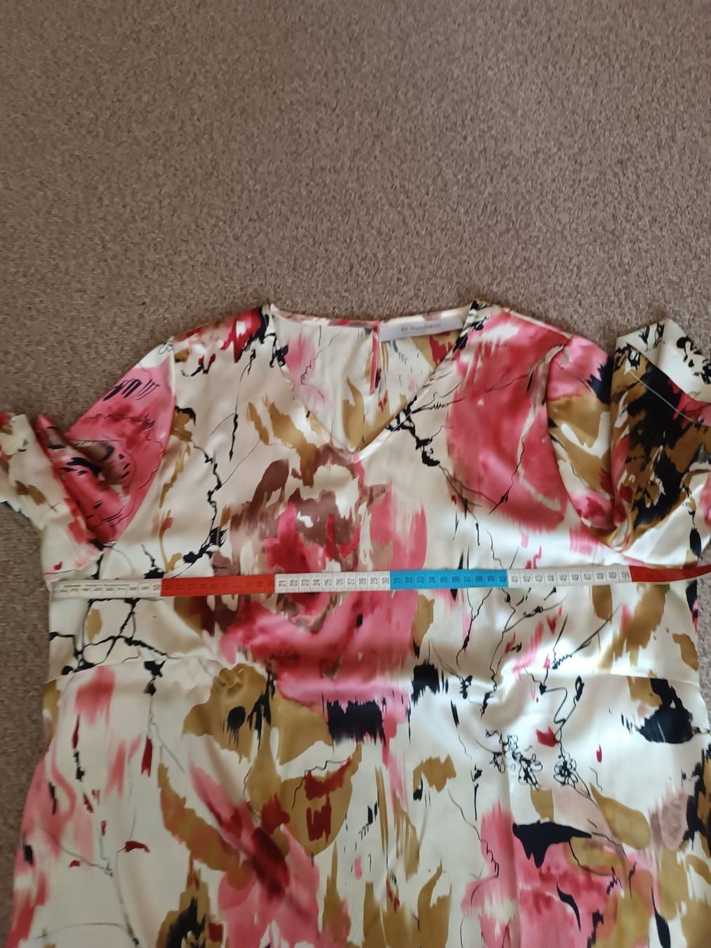 Tops: Seiden-Top beige rot braun – Neu (gemäss Beschreibung) aus Horn von sonjamenzi 5
