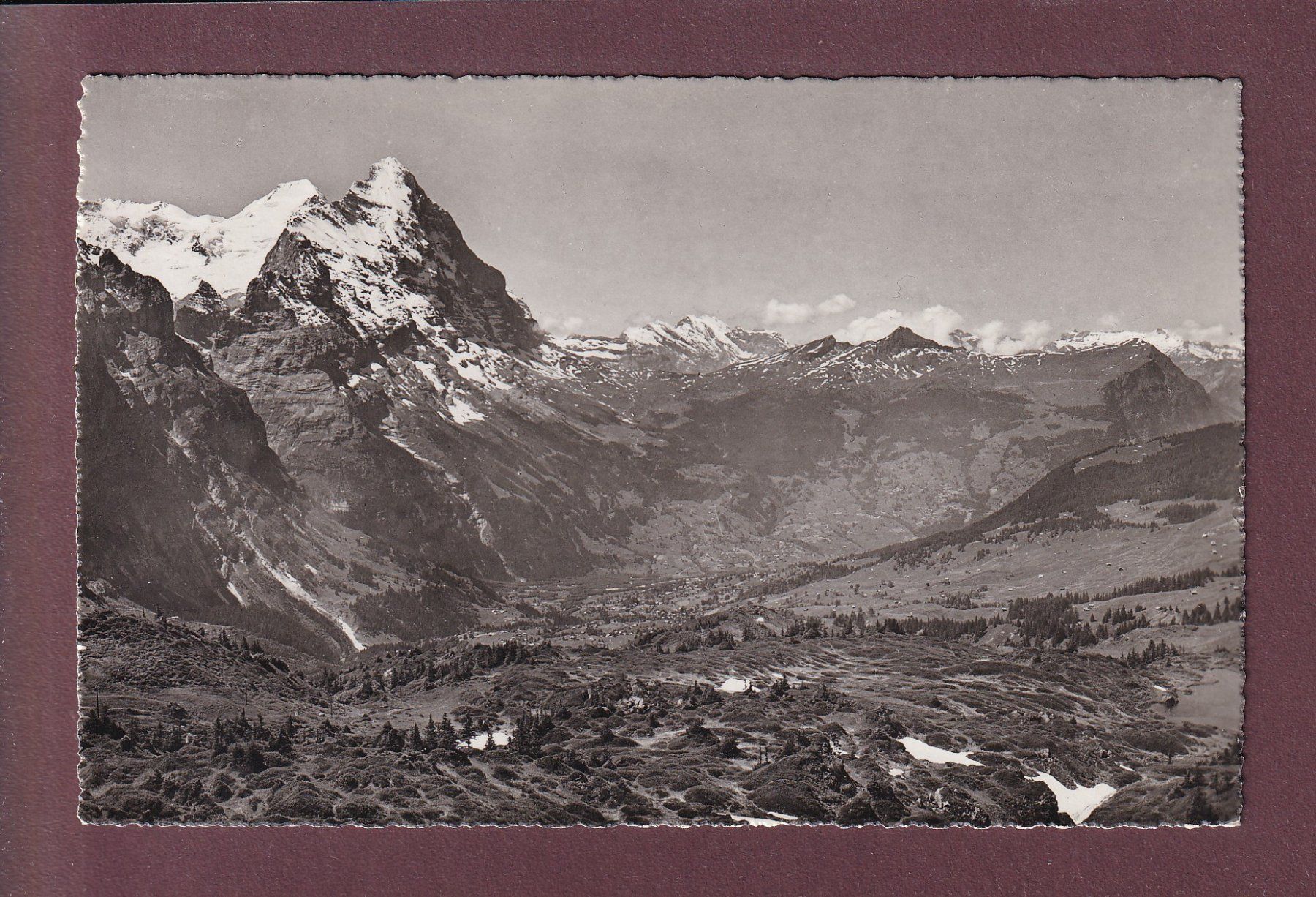 Cartes postales: GROSSE SCHEIDEGG - Ausblick nach Grindelwald – D'occasion à Pully par nicecards