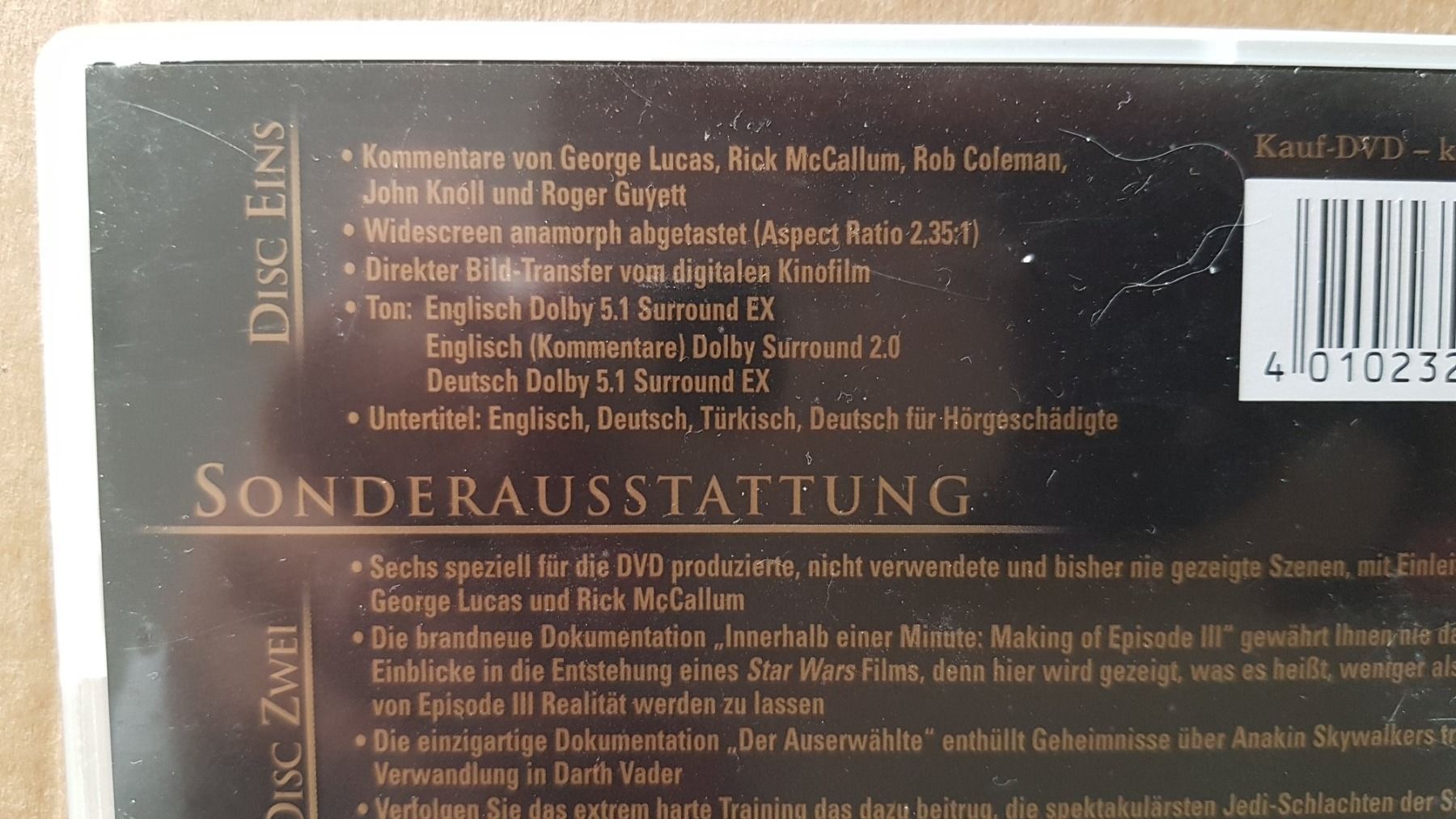 Alle DVDs: DVD Star  3 Wars Die Rache der Sith – Gebraucht aus Oetwil am See von fineli2 1