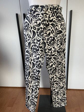 MAC Hose, schwarz/weiss gemustert,Gr. 36