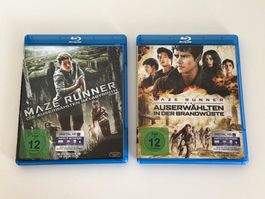 Maze Runner Blu-ray Filme Teil 1 und 2 guter Zustand