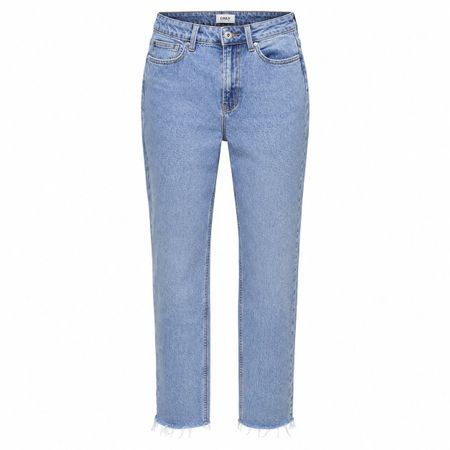 Jean taille haute droit, bleu clair, 26/32