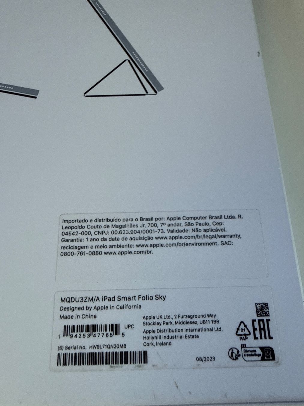 Apple Covers & Borse: Apple iPad (10. Gen) Smart Folio hellblau neu – Nuovo e nell'imballaggio originale da Allschwil venduto da meeresperle 3