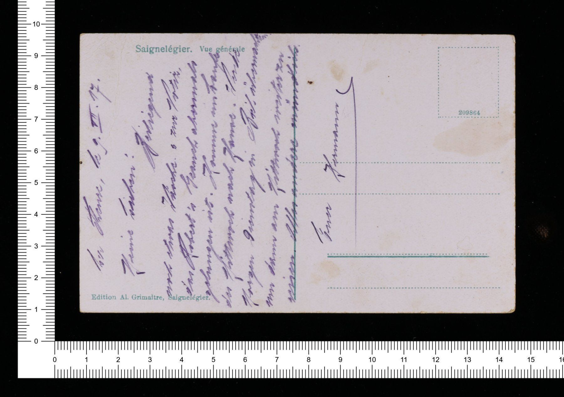 Cartoline postali: Saignelegier – Usato da Riehen venduto da Tignanello1 1