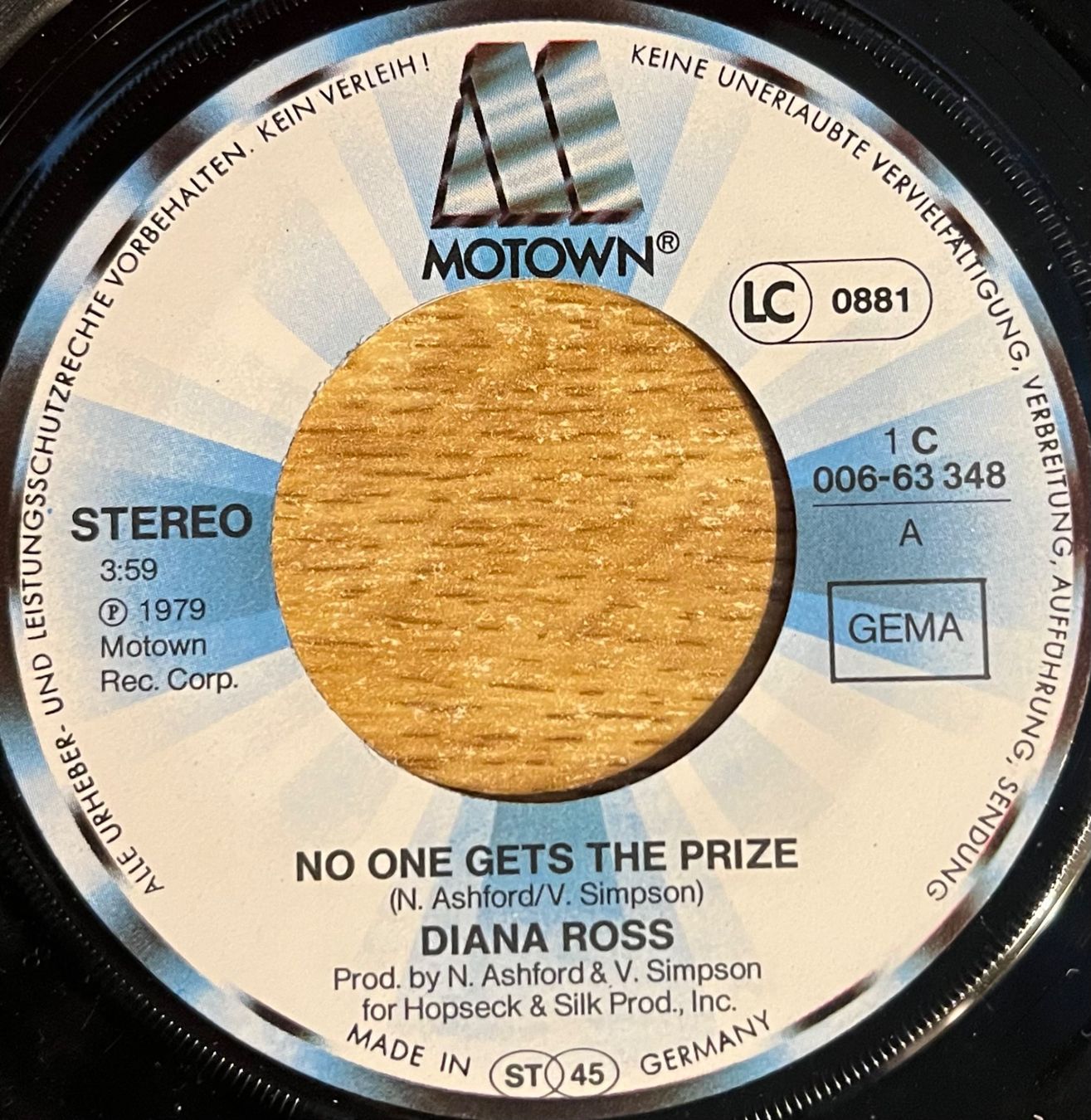Schallplatten: DIANA ROSS - NO ONE GETS THE PRIZE – Gebraucht aus Bussigny von vinyl-pas-cher 2