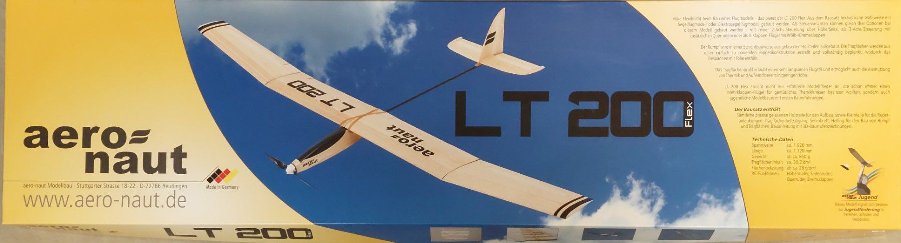 Modellismo RC: Aeronaut LT200 Flex Bausatz – Usato da Dürrenroth venduto da Eris1975