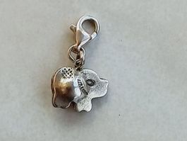 Süsser Anhänger Charm für Schlüssel, Schweinchen