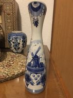 Schmale Blumenvase Delfter Blau