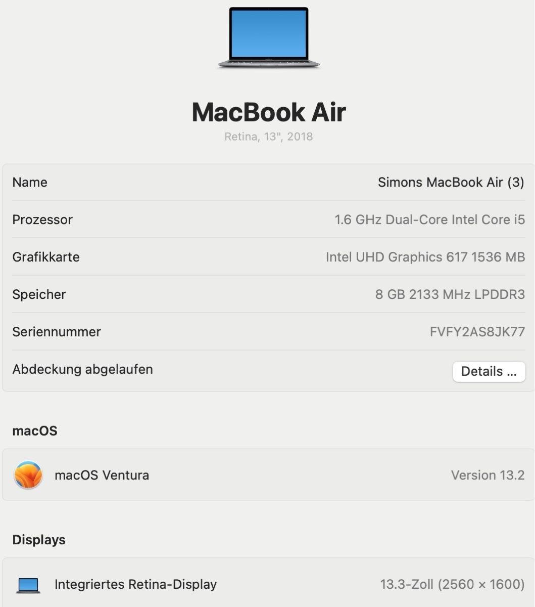 Apple Notebook: Apple MacBook Air Notebook silber gebrauchter Zustand – Usato da Aathal-Seegräben venduto da Gamed 1