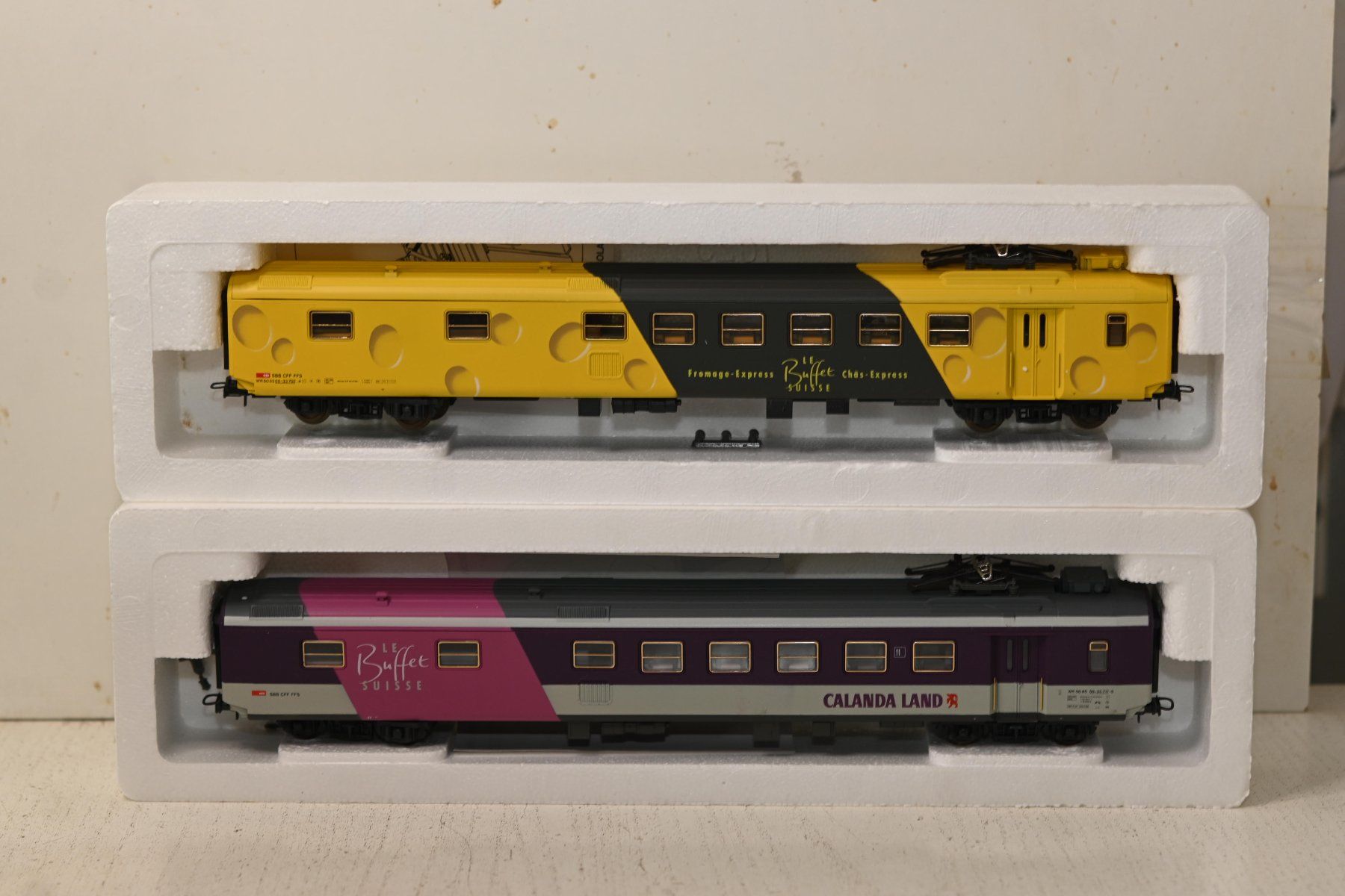 Lima Modellini di ferrovie: Chäswagen +  Le Buffet Calanda Lima HO/DC mit OVP – Usato da Laupen ZH venduto da Zmoewe