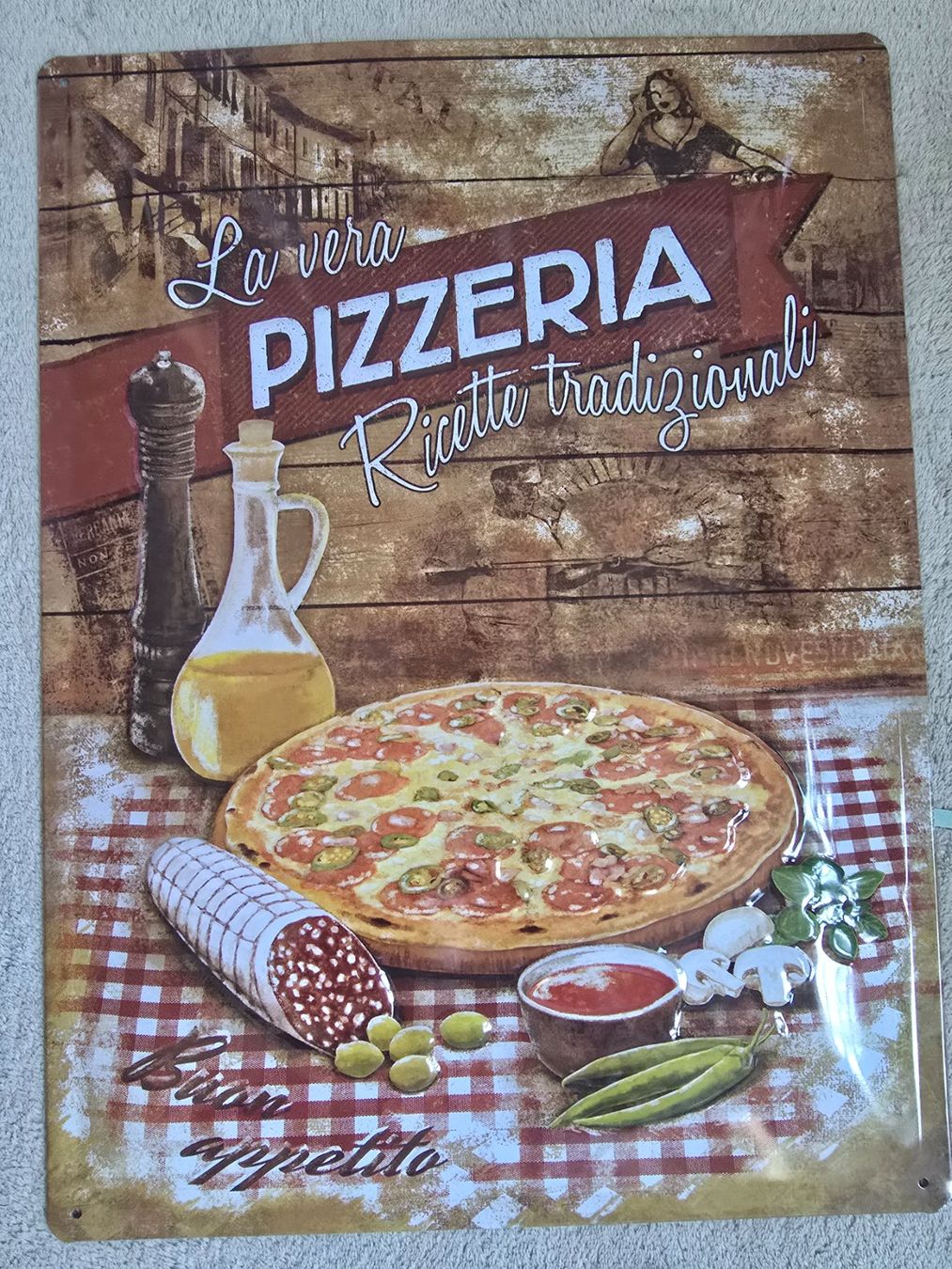 Ecriteaux: Pizza Blechschild Retro – D'occasion à Wattwil par Yoshi.97