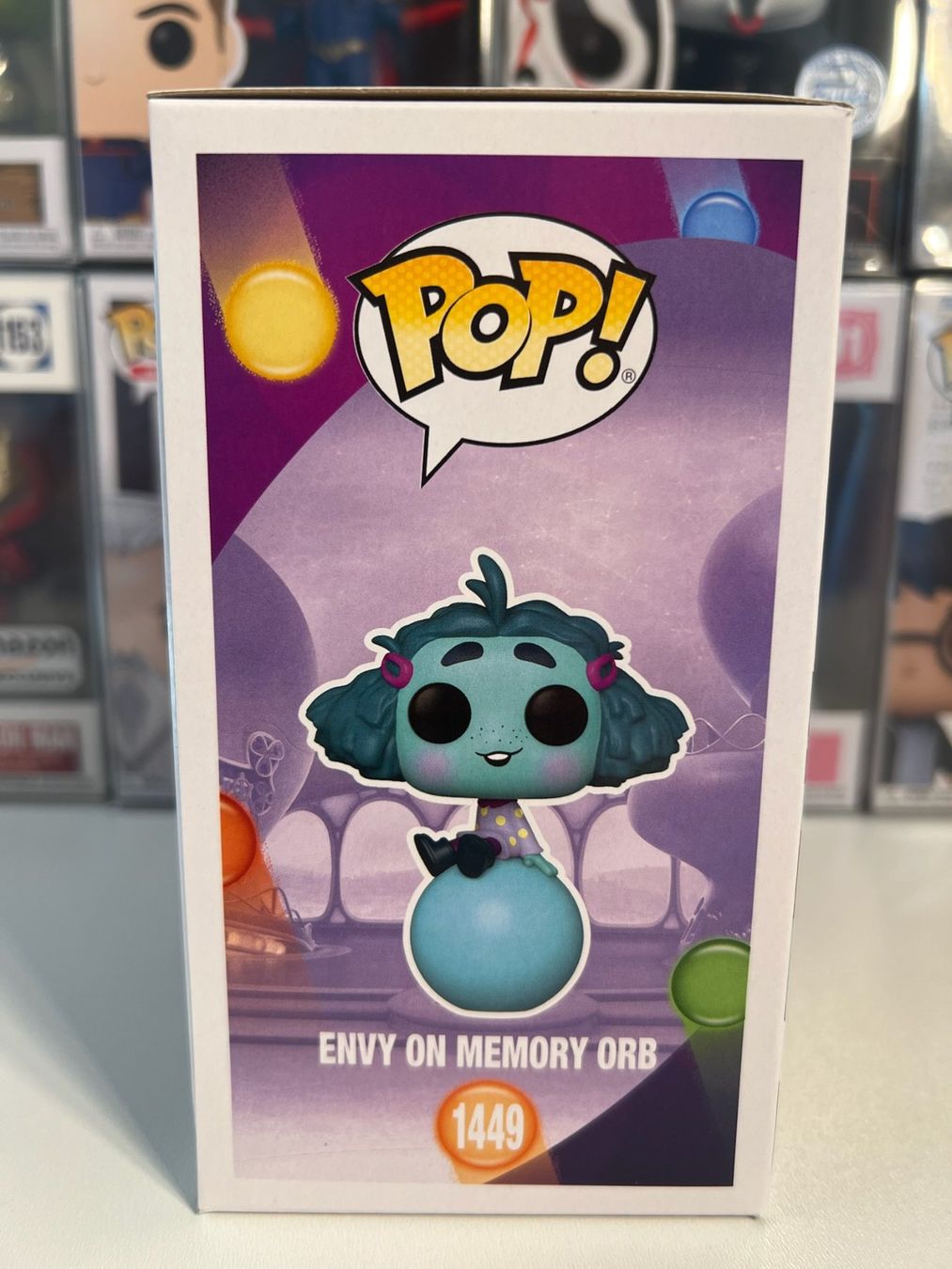 Funko Statuette: Funko POP! Disney Pixar Vice-Versa 2 Envy on Memory Orb – Nuovo e nell'imballaggio originale da Le Mouret venduto da perfectbijou 1