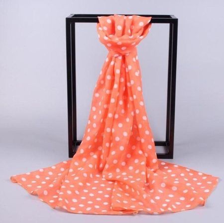 NEUES Foulard orange-weiss Polka dot - 801108