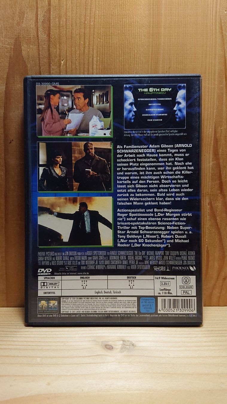 Tutti i DVDs: THE 6TH DAY DVD mit Arnold Schwarzenegger – Usato da Wilderswil venduto da Exebub 1