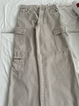 Trendige Cargo Hose, Beige, Gr. 36 - Super Zustand!