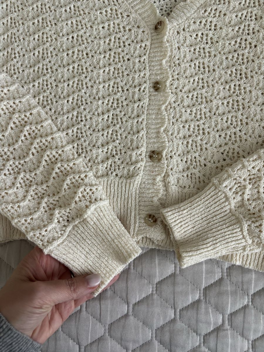Mango Giacche: Mango Strickjacke in Creme Grösse S – Usato da Augst BL venduto da fine-art 1