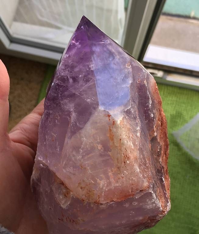 Mineralien & Heilsteine: améthyste grosse pointe en partie polie env. 1600gr – Gebraucht aus Vevey von zabounetta 4