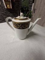 Schöne Kaffeekanne Weiss-Gold Chateau, Landhausstil, 