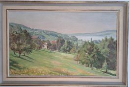 Paul Eichenberger (1891-1984) grosse Hallwilersee-Landschaft
