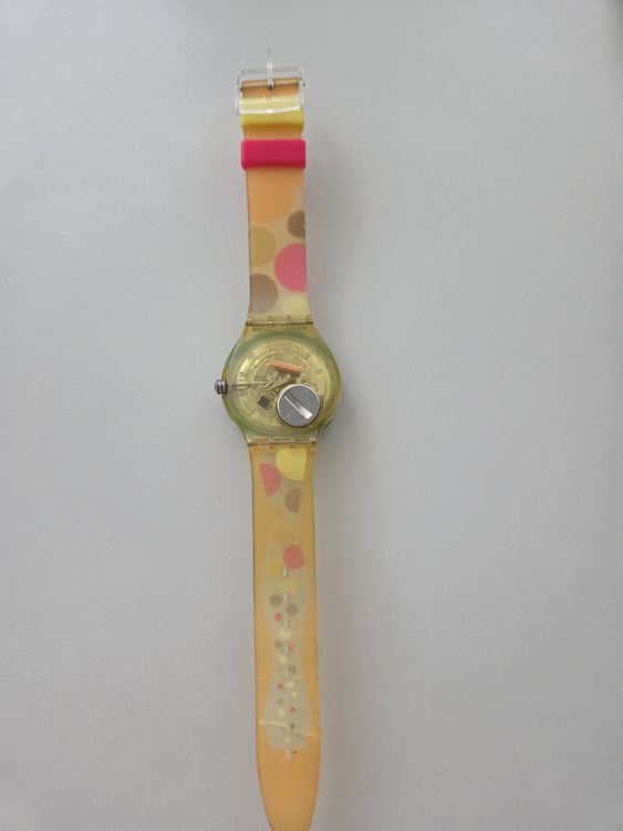 Bunte Swatch Uhr Scuba 200, Batterie leer, gebraucht (Gebraucht