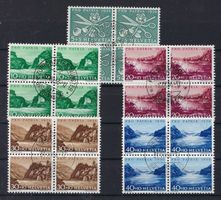 1956 Pro Patria Viererblocks  gestempelt   15947