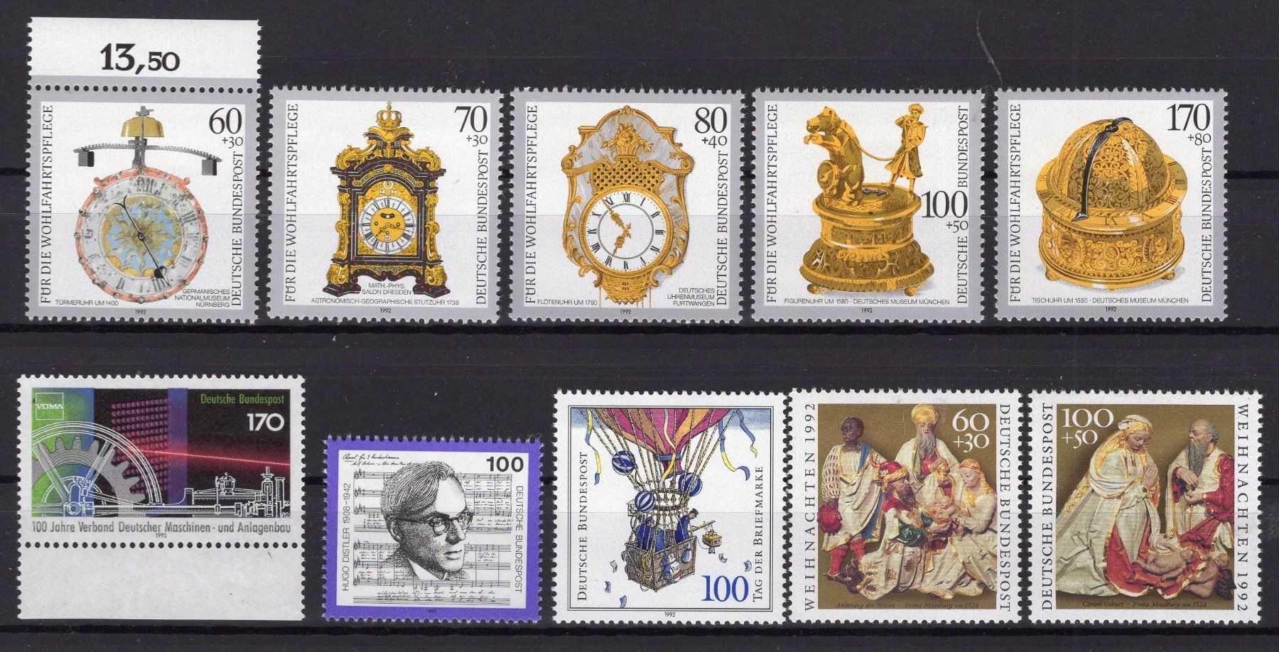 Tutti i francobolli: R6582  /  Allemagne RFA 1992 XX – Nuovo (secondo la descrizione) da Ste-Croix venduto da MONT-TAGNAC