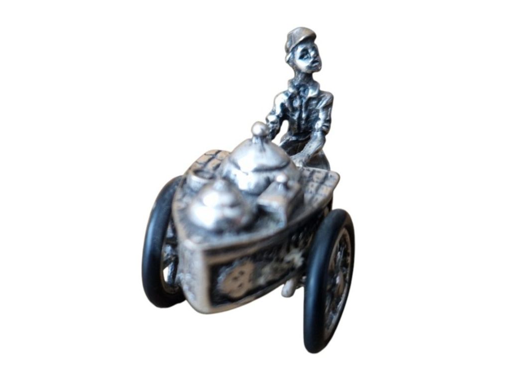 Statuette: Figur Miniatur Silber Strassenverkäufer – Usato da Mörschwil venduto da wunderkiste44 8