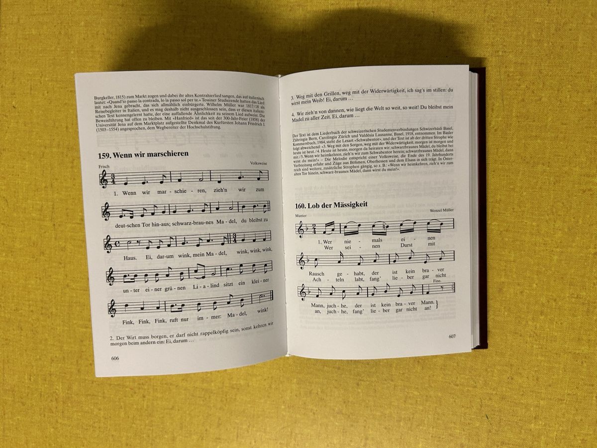 Libri: Schopper Liederbuch der Schweizer Studenten. – Usato da Lanzenhäusern venduto da vic63 7