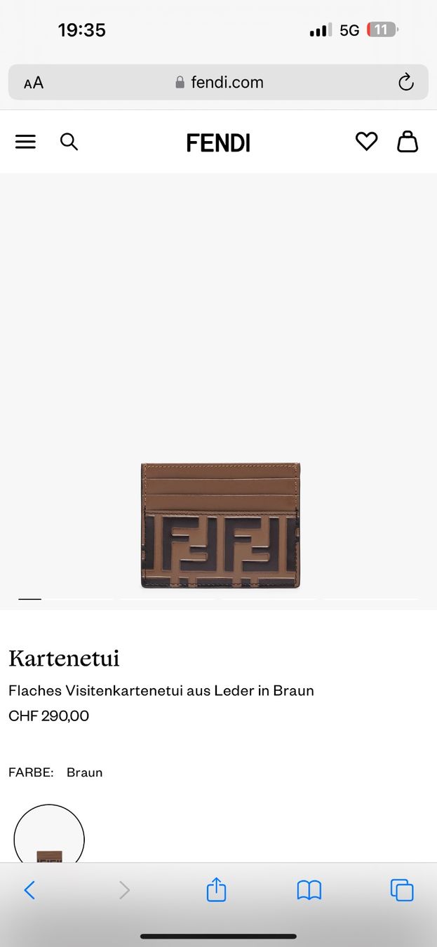 Fendi Portafogli: Fendi Kartenetui – Nuovo e nell'imballaggio originale da Langenthal venduto da iamzeko 2