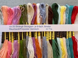 ca 25x Garn Stickgarn Armbändeli Knüpfen Sticken TOP Farben