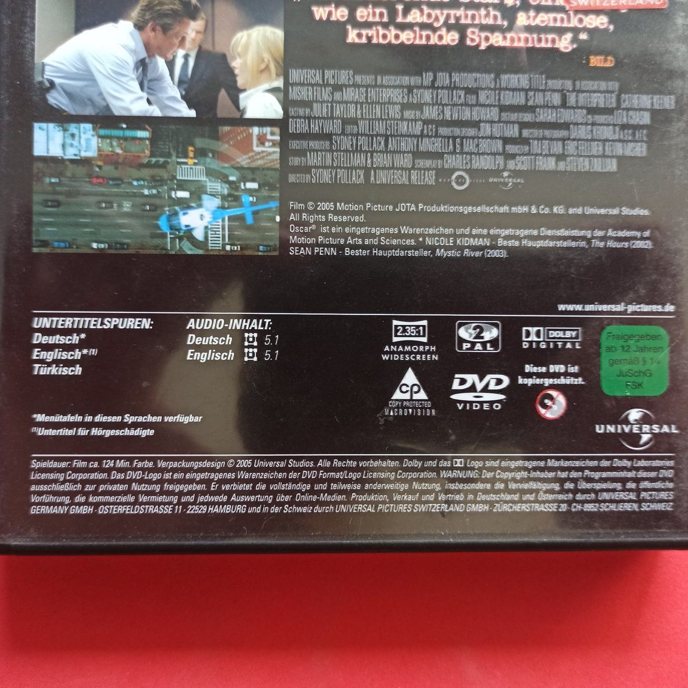 Alle DVDs: Die Dolmetscherin – Gebraucht aus Dübendorf von kb86_MOVIE 2