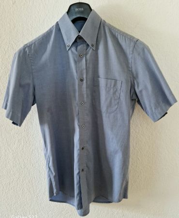 HUGO BOSS Kurzarmhemd – Gr. 40 (M) – Grau – Wie NEU