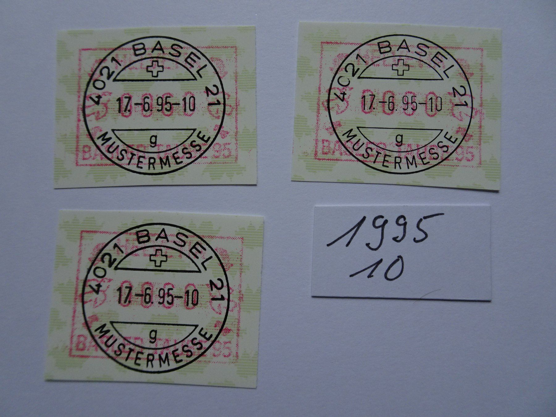 Tutti i francobolli: ATM-Typ 10 Sonderausgabe Vollstempel – Nuovo (secondo la descrizione) da Aadorf venduto da Chnorli-Furz