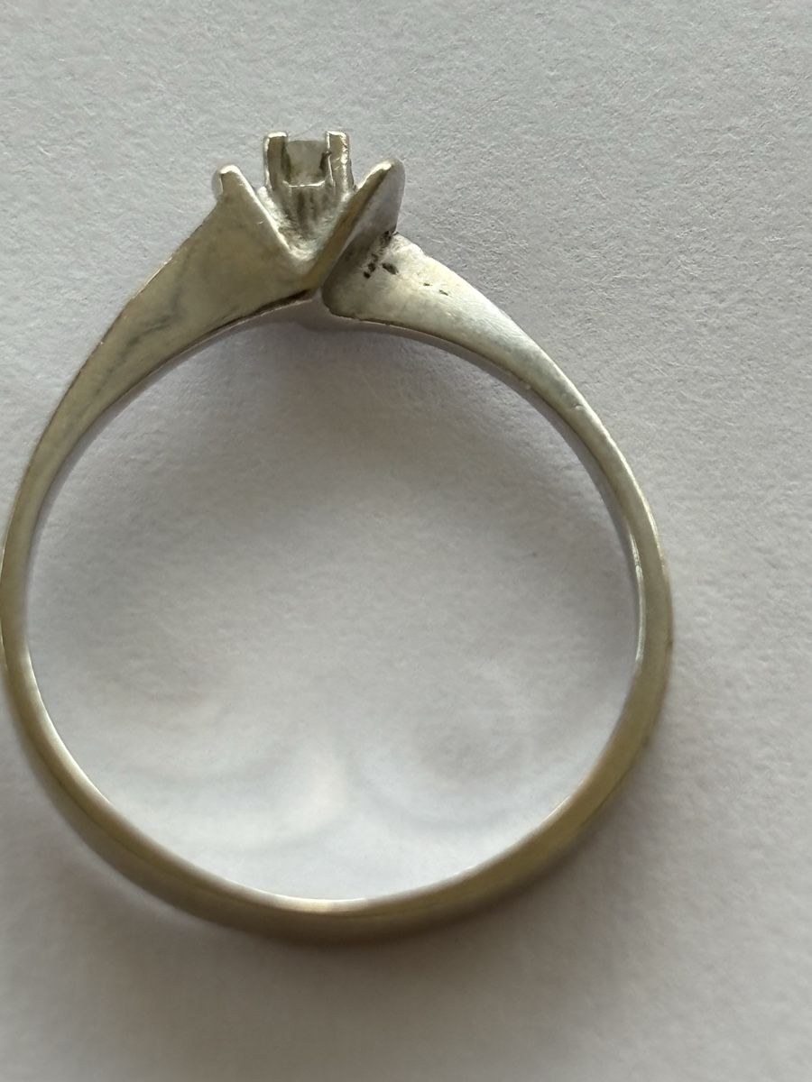 Anelli: Ring Weissgold / Diamant 14 Karat – Usato da Langnau am Albis venduto da flusspflege 4