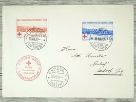 TR02 Enveloppe + Timbre Suisse 1939