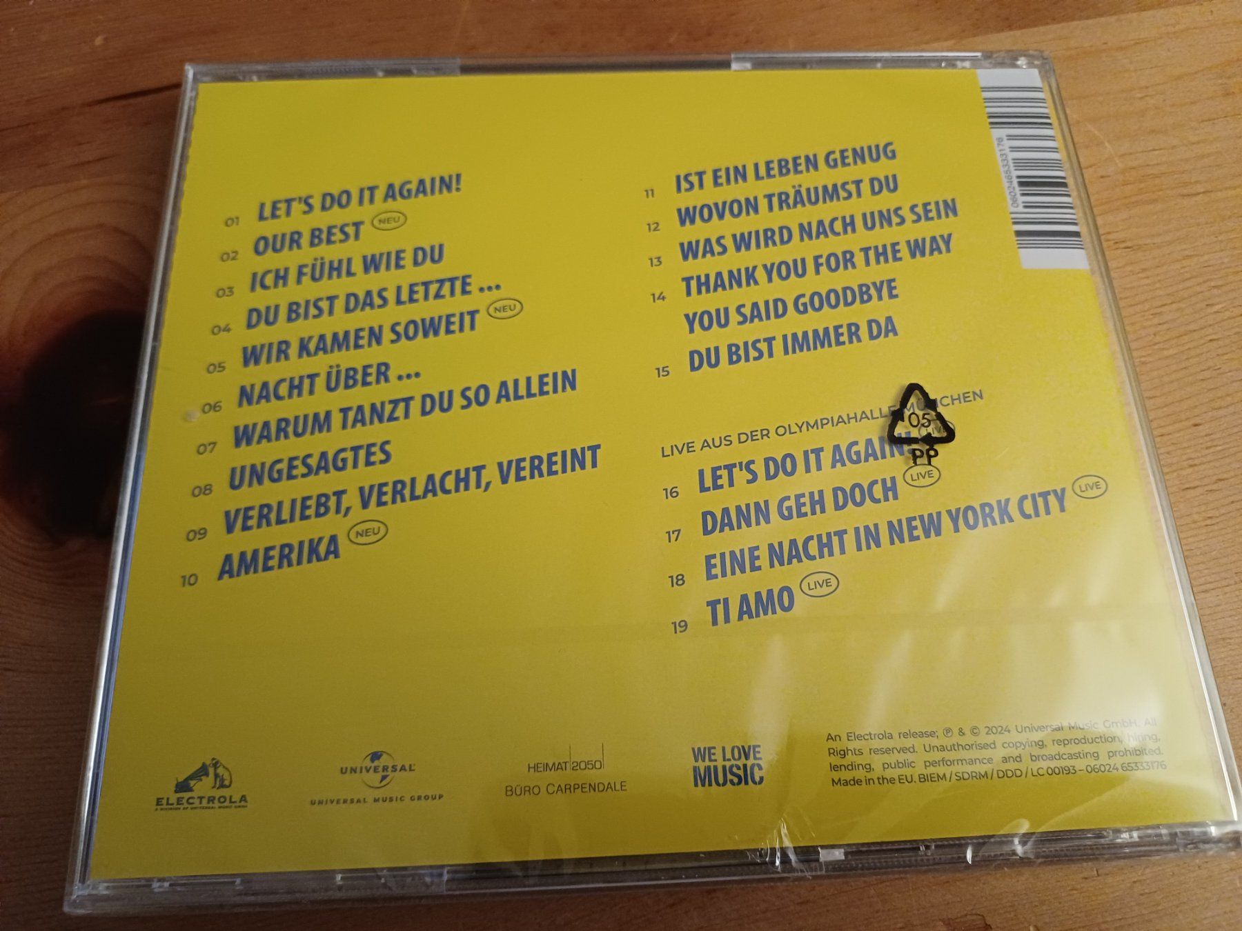 CDs: Howard Carpendale - Let's Do It Again, Again! (neu) – Neu und originalverpackt aus Jona von Rreto71 2